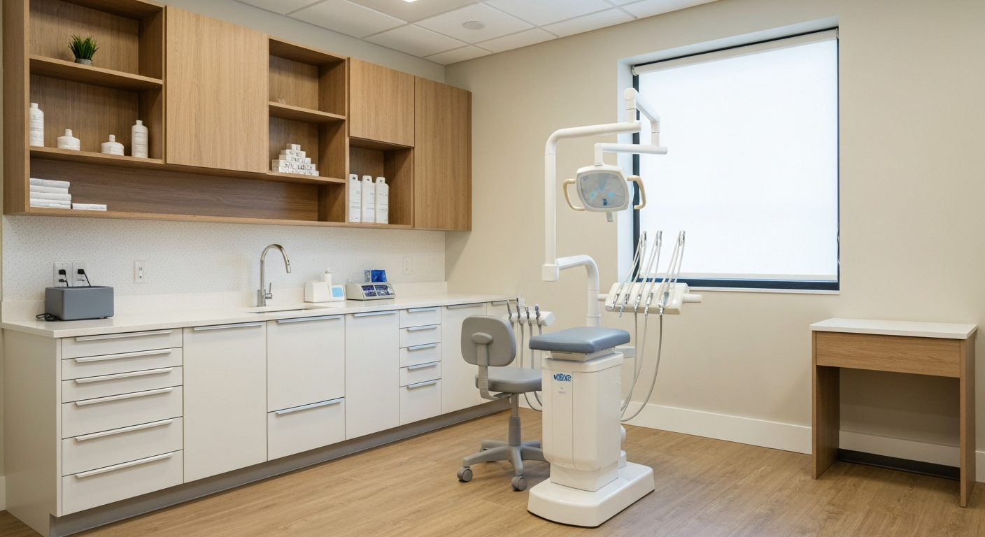 Modern Georgia dental office with equipment and clean clinical design