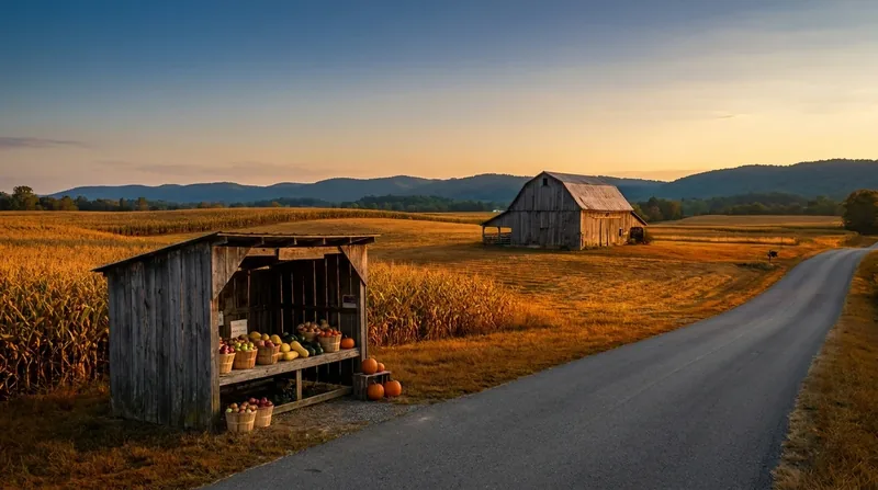 Farm stand with crates of produce beside a barn, How to Start a Farm or Agritourism Business in Georgia