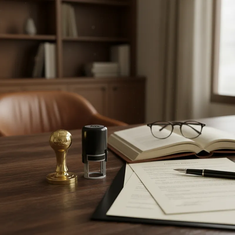 Professional mobile notary arriving at a Georgia client's home with briefcase and supplies